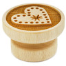 Wood Wooden Stamp 2&quot; Heart