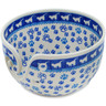 Polish Pottery Yarn Bowl 7&quot; Kitty Prints