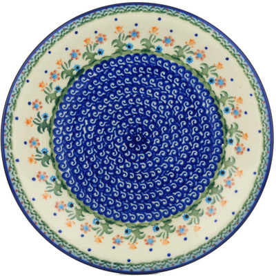 Polish Pottery Plate 10" Spring Flowers