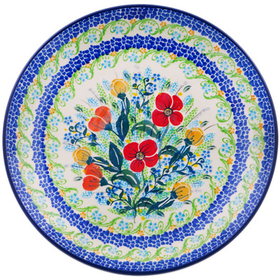 Polish Pottery Dinner Plate 10½-inch Blooming Joy UNIKAT