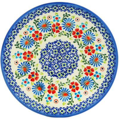 Polish Pottery Plate 8" Daisy Daze