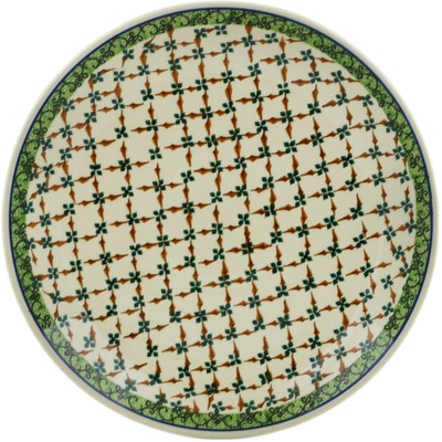 Polish Pottery Dinner Plate 10½-inch Stemming Gate